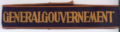 WW II German Generalgouvernment Cuff Title