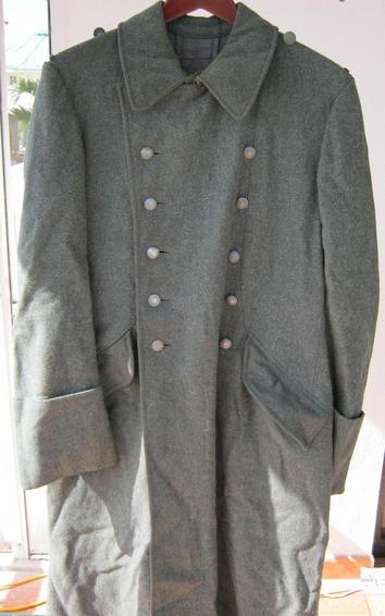Army Enlisted Mans Fieldgrey Overcoat 